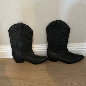 Black Cowboys Boots